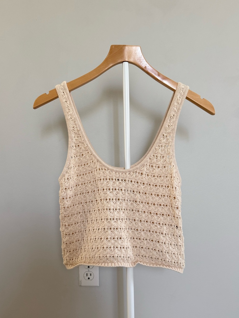 Billabong Crochet Tank Crop Top | 100% Cotton | M